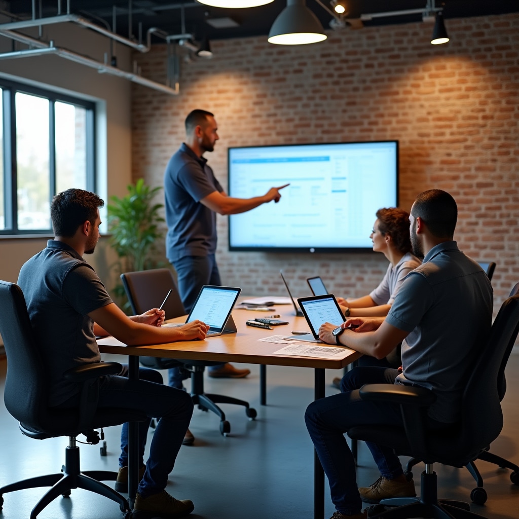 Hands-on digital training workshop with trade professionals